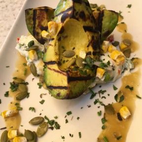 Gluten-free grilled avocado from True Food Kitchen